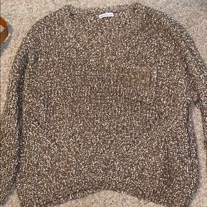 Dainty Hooligan brown and cream sweater